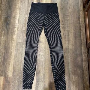 Black and Tan stripped Lululemon pants